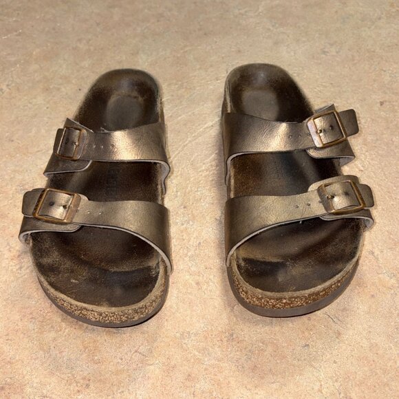 Birkenstock Sydney Slide Sandals Graceful Taupe Womens 39 US 8 Straps Cork - Picture 14 of 14